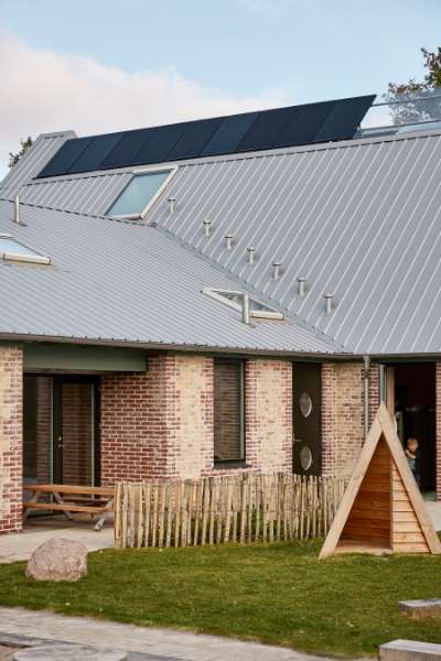 Steel, wood and recycled brick make Gladsaxe kindergartens CO2-neutral, Børnehuset Egedammen, Klausdalsbrovej 195, 2860 Søborg